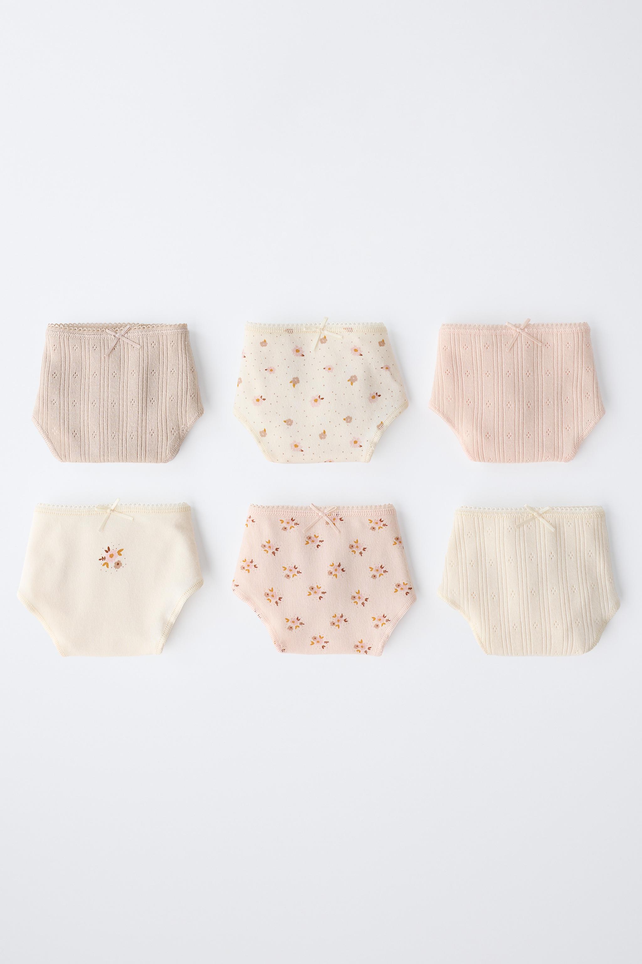 AGES 6-14 / SIX-PACK OF FLOWER PRINT UNDERWEAR